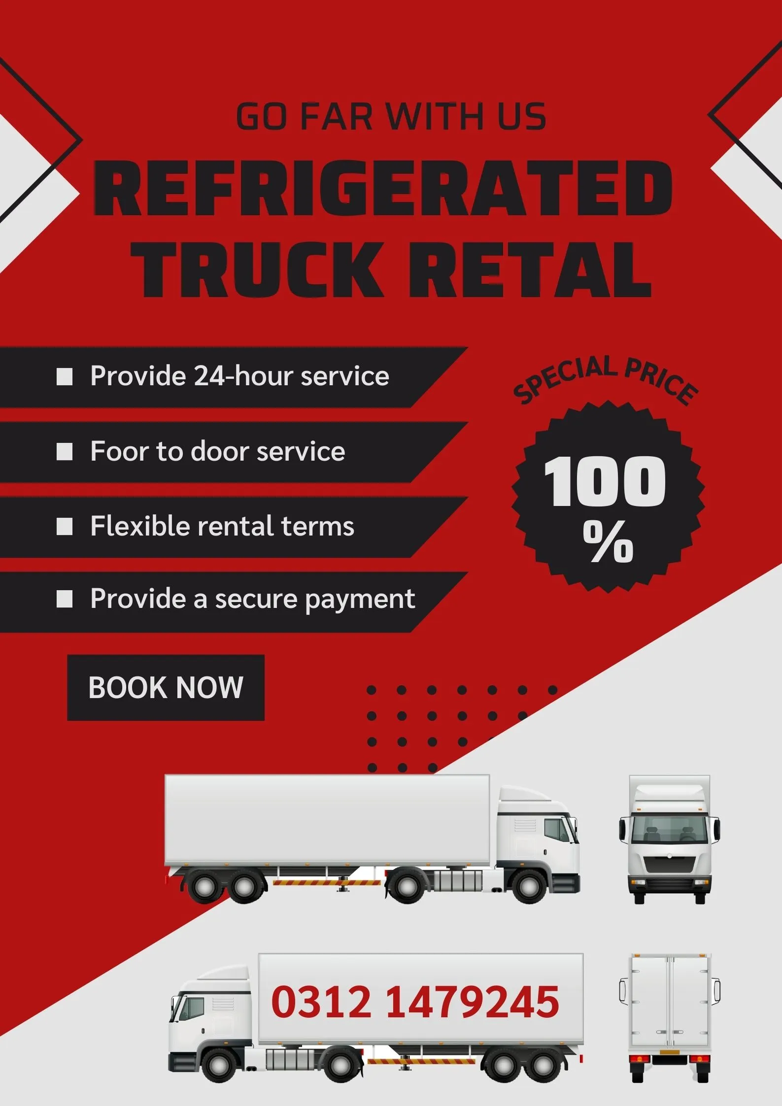 Refrigerator Truck Rental Companyb in Pakistan